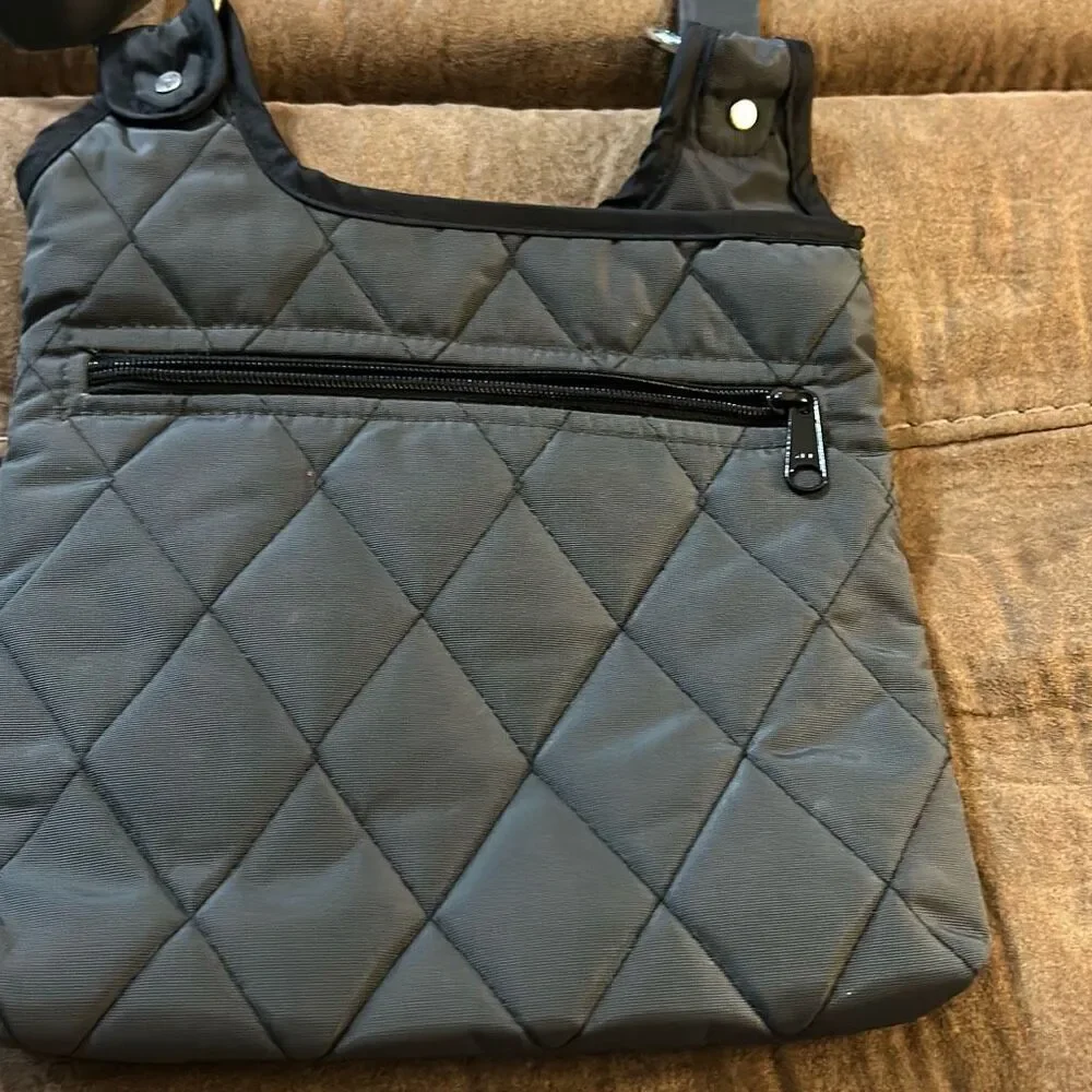 cinda b. Quilted Hipster Adjustable‎ Crossbody Bag. Python.